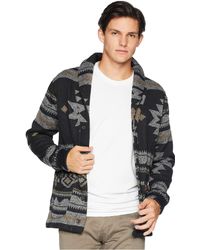 levi's men's reverve geometric fleece cardigan