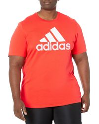 Red adidas T-shirts for Men | Lyst