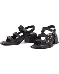 Vagabond Shoemakers - Ines Leather Buckled Sandal - Lyst