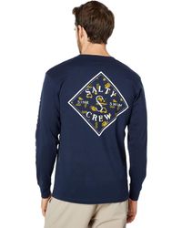 Salty Crew Mens Tippet Bass Hood Tech Shirt 