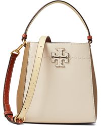 Tory Burch - Mcgraw Color-block Small Bucket Bag - Lyst