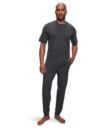 Eberjey - Henry Short Sleeve Pant Pj Set Pajama Sets, Modal/Spandex - Lyst
