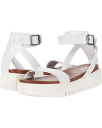 mia white platform sandals