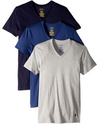 Polo Ralph Lauren V-neck T-shirt 3-pack for Men | Lyst