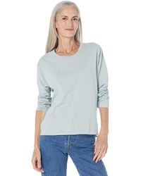 Dylan By True Grit - Cotton Jersey Long Sleeve Mid-rise Crew - Lyst