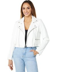 all white leather jacket