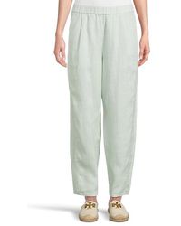 Eileen Fisher - Ankle Pleated Lantern Pants Clothing, Linen - Lyst