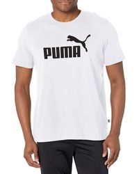 PUMA Ess Logo Tee T-shirt - Blue