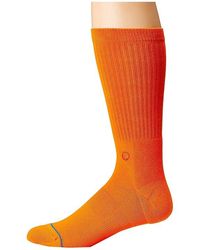 Stance - Icon Crew Cut Socks Shoes Md Shoe 6-8.5) Cotton/Nylon/Polyester - Lyst