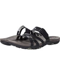 NEW Merrell PARVA Thong Sandals Shoes Comfort Slides Black Noir Flip Flops