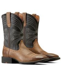 Ariat - Sport Wide Square Toe Western Boots (Barley) Shoes - Lyst