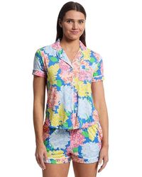Kate Spade - Short Sleeve Boxer Pj Set Pajama Sets, Modal/Spandex - Lyst