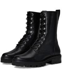 Frye - Leather Lace-Up Combat Booties - Lyst