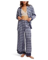 Free People - Dreamy Days Pajama Set Pajama Sets, Polyester - Lyst