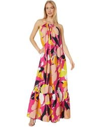 Ted Baker - Ikella Strappy Linen Maxi Dress With Pleat Detail - Lyst