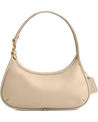 COACH - Glovetanned Leather Eve Shoulder Bag Ivory One Size - Lyst
