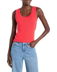 NIC+ZOE - Perfect Knit Rib Scoop Tank Top Clothing Xl (Us 16-18) Cotton/Modal/Spandex - Lyst