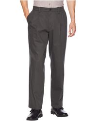 Dockers D4 Relaxed Fit Never Iron Essential Khaki Pleated Pants