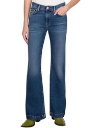 7 For All Mankind - Dojo Tailorless In Blue Print - Lyst