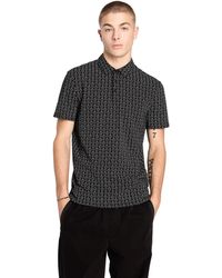 Armani Exchange - All Over Ax Logo Polo - Lyst