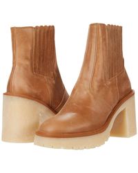Free People Leather James Chelsea Boots in Tan Leather (Brown) | Lyst