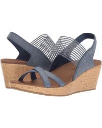 Skechers Wedge sandals for Women | Online Sale up to 35% off | Lyst