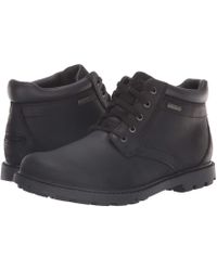 mens black rockport boots