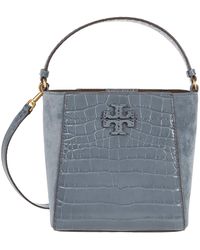 mcgraw embossed small bucket bag