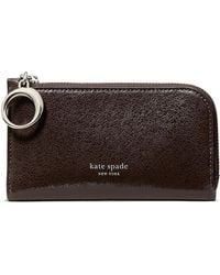 Kate Spade - Halo Glazed Leather Small Slim Bifold Wallet Wallet Handbags, Leather/Suede - Lyst