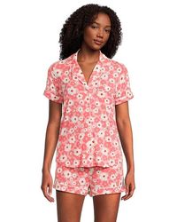 Kate Spade - Short Sleeve Boxer Pj Set Pajama Sets, Modal/Spandex - Lyst