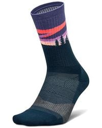 Feetures - Trail Max Cushion Mini Crew Crew Cut Socks Shoes Sm (Us Shoe 4-6.5) Nylon/Polyester/Spandex - Lyst