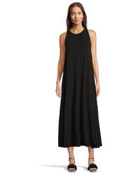 Eileen Fisher - Fine Stretch Jersey Knit Maxi Dress Dress, Lyocell/Spandex/Tencel - Lyst