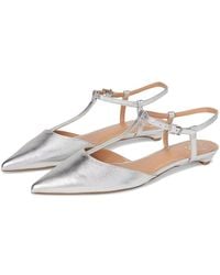 Vince Camuto - Varena T-Strap Kitten Heel Pumps Shoes, Leather - Lyst
