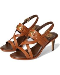 Vince Camuto - Frena Banded Buckle High Heel Sandals Sandals, Leather - Lyst