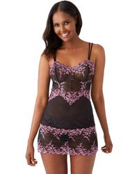 Black Wacoal Embrace Lace Chemise in White - Save 13% Womens Clothing Nightwear and sleepwear Nightgowns and sleepshirts 