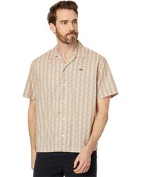 Lacoste - S Button Up Shirt Brown Xl - Lyst
