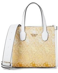 Guess - Silvana 2 Compartment Mini Tote Handbags, Polyester - Lyst