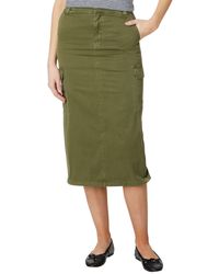 Madewell - Garment-dyed Cargo Midi Skirt - Lyst