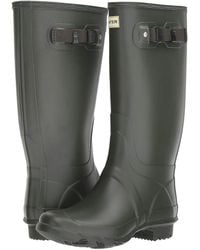 hunter black rain boots size 7