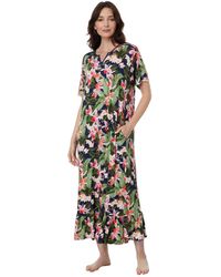 Tommy Bahama - Short Sleeve Maxi Gown - Lyst