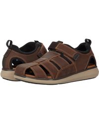 florsheim men's leather sandals