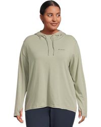 Columbia - Plus Size Sun Trektm Hoodie Ii Sweatshirt, Cotton/Elastane/Lycra - Lyst