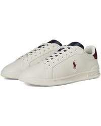 Polo Ralph Lauren - Heritage Court Ii Leather Sneakers (//Wine) Shoes - Lyst
