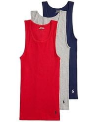Polo Ralph Lauren - Classic Fit Cotton Tank Top Undershirt 3 Pack T Shirt Rl2000/Andover Heather/Cruise - Lyst