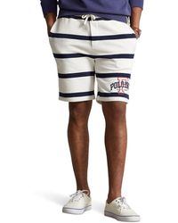 Polo Ralph Lauren - 8.5 Logo Striped Fleece Shorts - Lyst