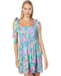 Lilly Pulitzer Synthetic Adalina Romper in Blue | Lyst