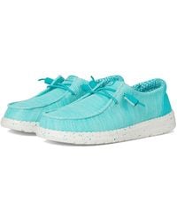 HEYDUDE - Wendy Stretch Sox Flat Shoes, Canvas - Lyst