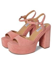 Steve Madden - Odina Wedge Shoes, Leather/Suede - Lyst