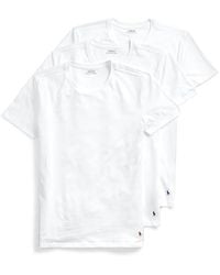 Polo Ralph Lauren - Slim Fit W/ Wicking 3-Pack Crew Undershirts Underwear, Cotton - Lyst