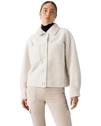 Sanctuary - Cozy Sherpa Shacket Coat Xs (Us 2) Polyester - Lyst